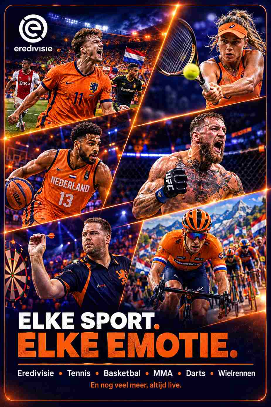 Eredivisie en alle Nederlandse sporten